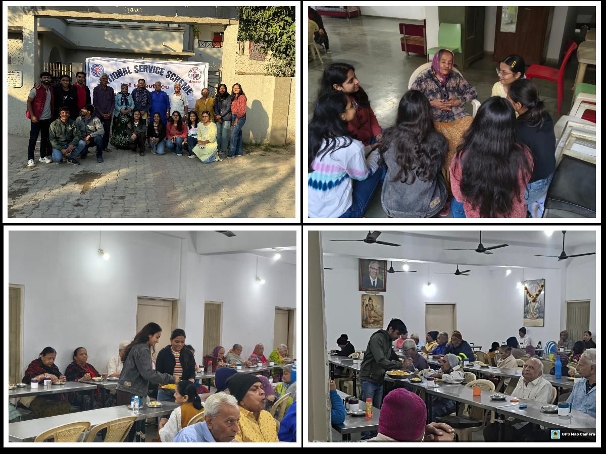 Old Age Home Visit by BBA NSS Students