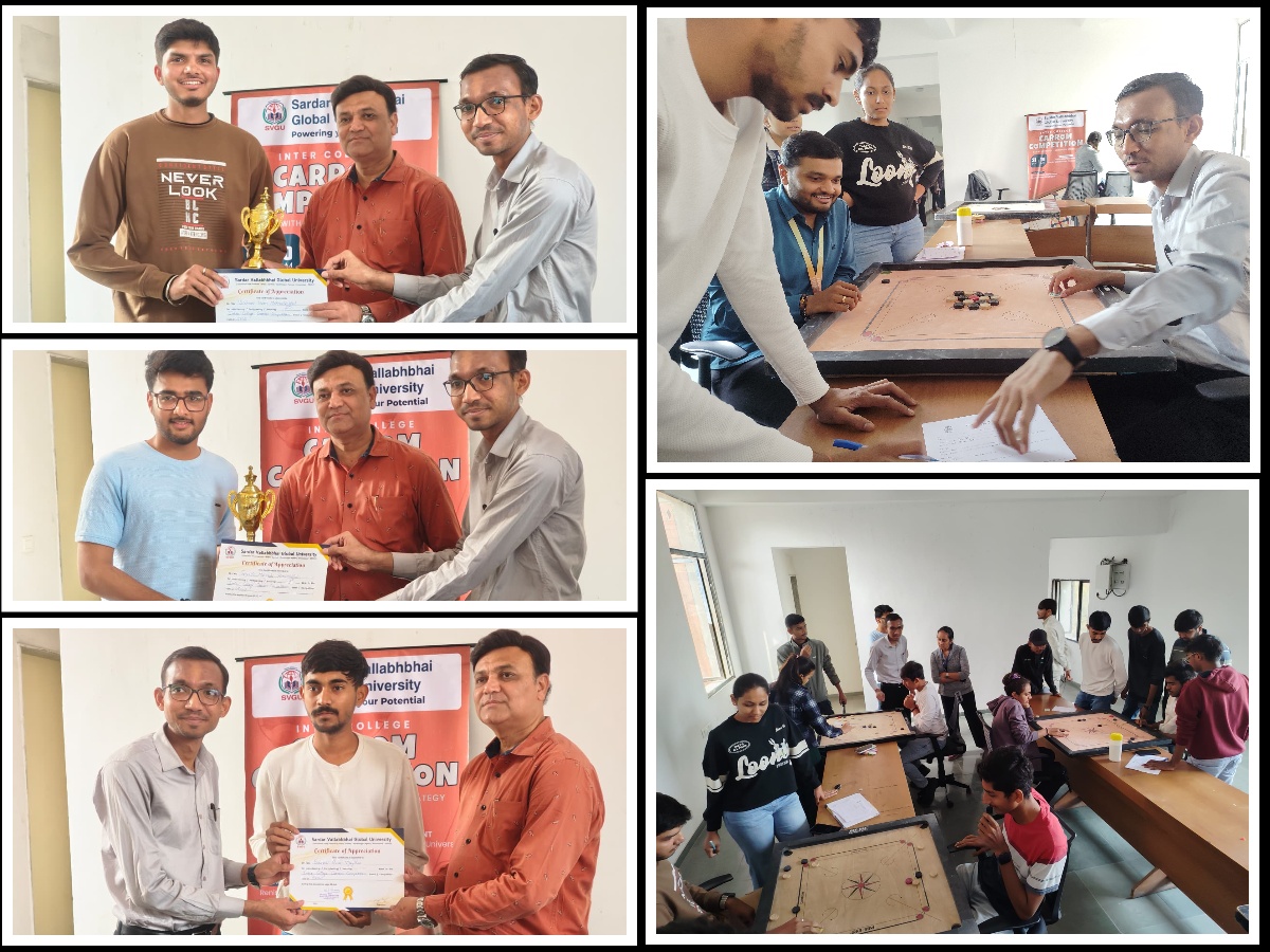 Inter College Carrom Competition organised by SVGU