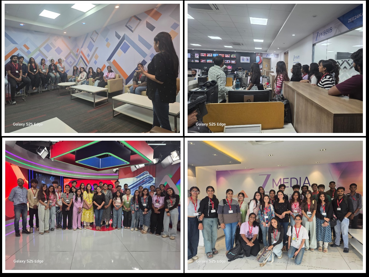 IJC student's Industrial Visit at ZEE 24 Kalak