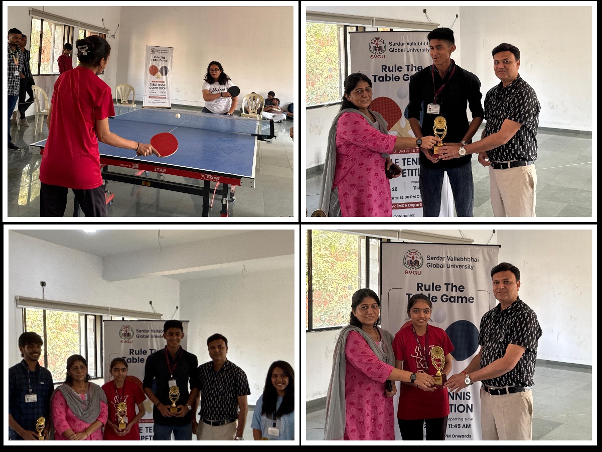 Intra-University Table Tennis Competition organised by SVGU