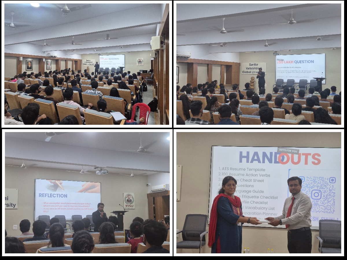 Expert Session on " Crack Interviews & Stand Out in the Corporate World" for MCA Students