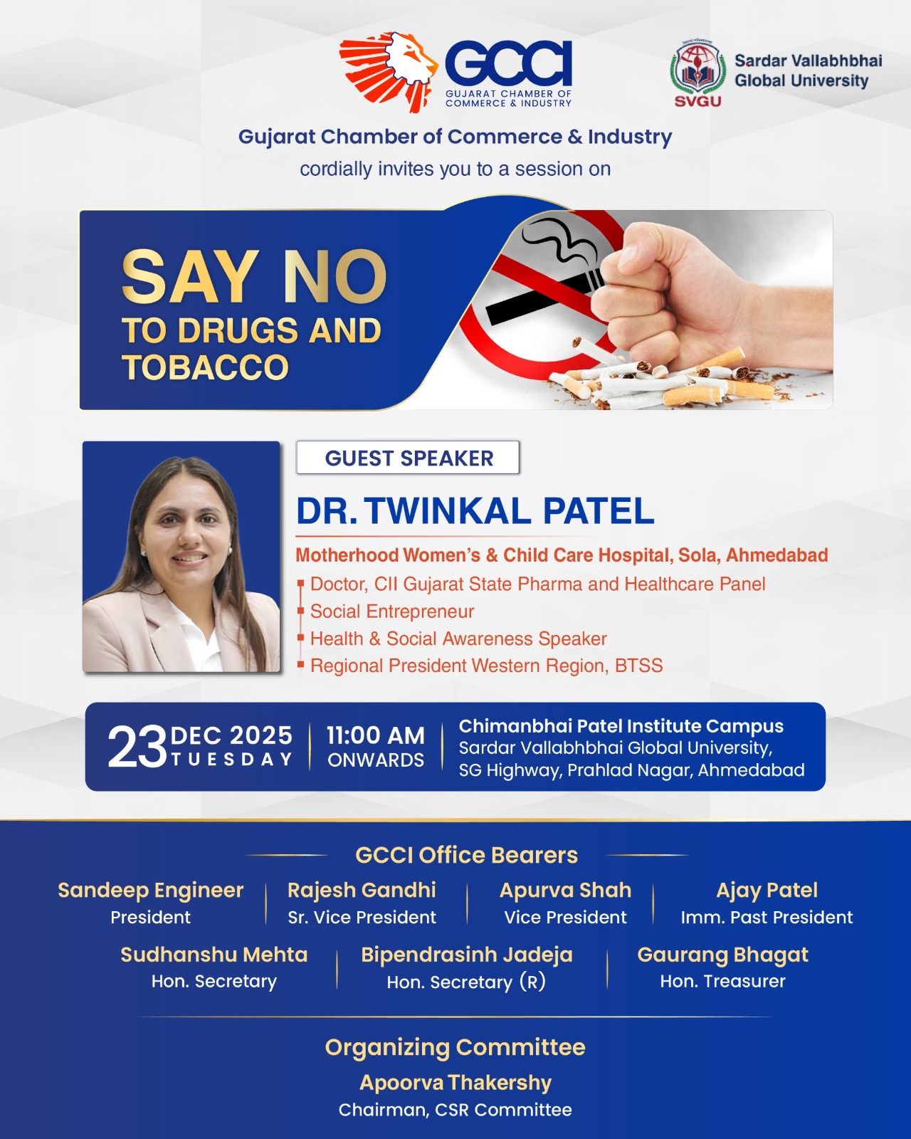 Session on Say No to Drugs and Tobacco