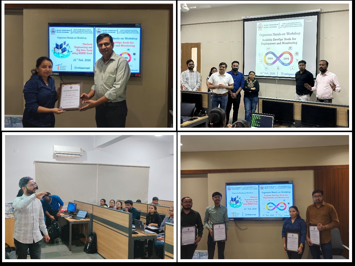 Hands-on Workshop on “Scalable DevOps Tools for Deployment and Monitoring” for MCA Students