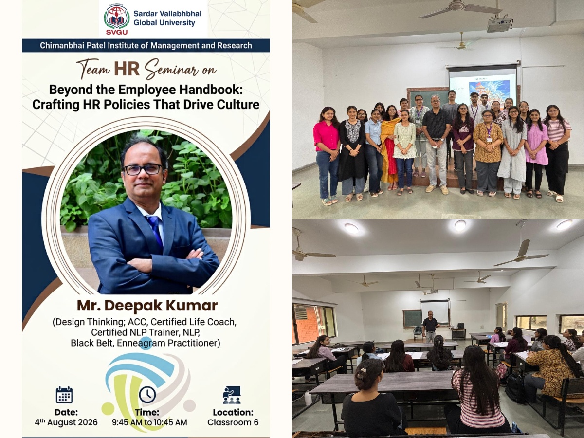 Expert session on "Building the People Operating System: Creating a High-Performance, Innovation-Driven Organization"  for MBA Students