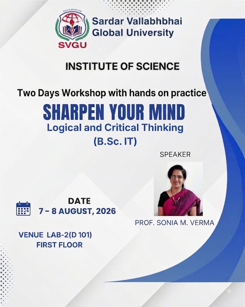 Workshop on “Sharpen Your Mind” Organized for B.Sc. IT Students — photo 3
