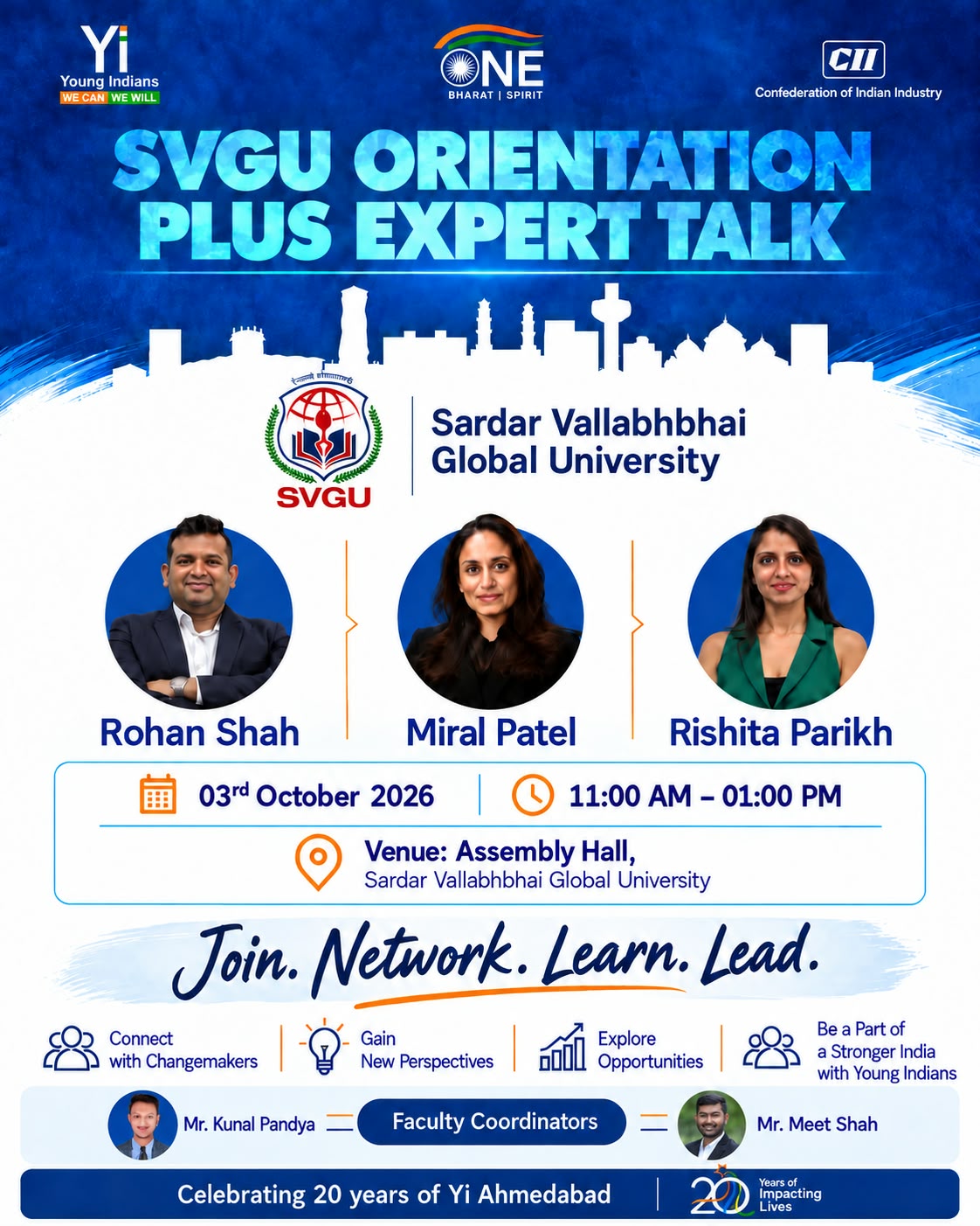 Young Indians Orientation + Expert Talk