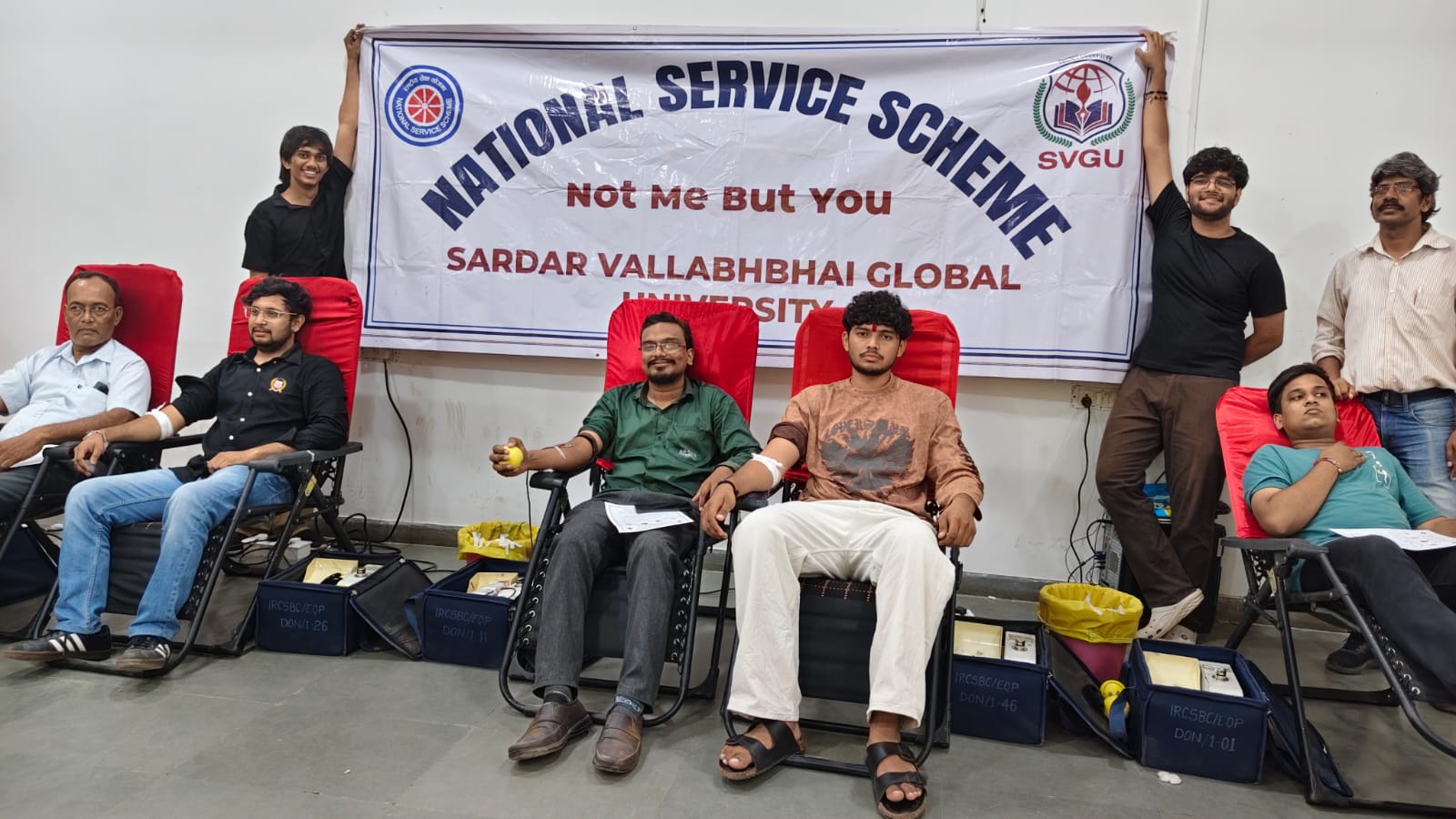 SVGU Blood Donation Drive: Students, Faculty Join Hands for Social Cause